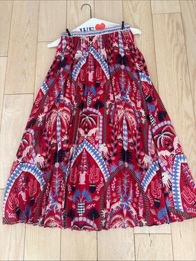 Caballero pleated Midi Skirt - Women's Printed Elastic-Waist Skirt
